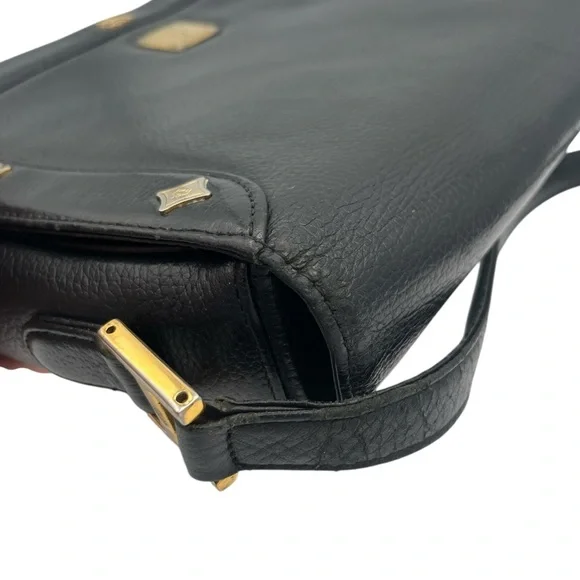 Preloved MCM Vintage Black Crossbody Bag w/ Adjustable Strap - Picture 13 of 15